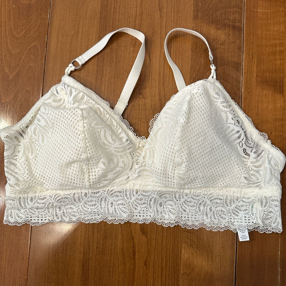 Aerie Cream Lace Bralette
